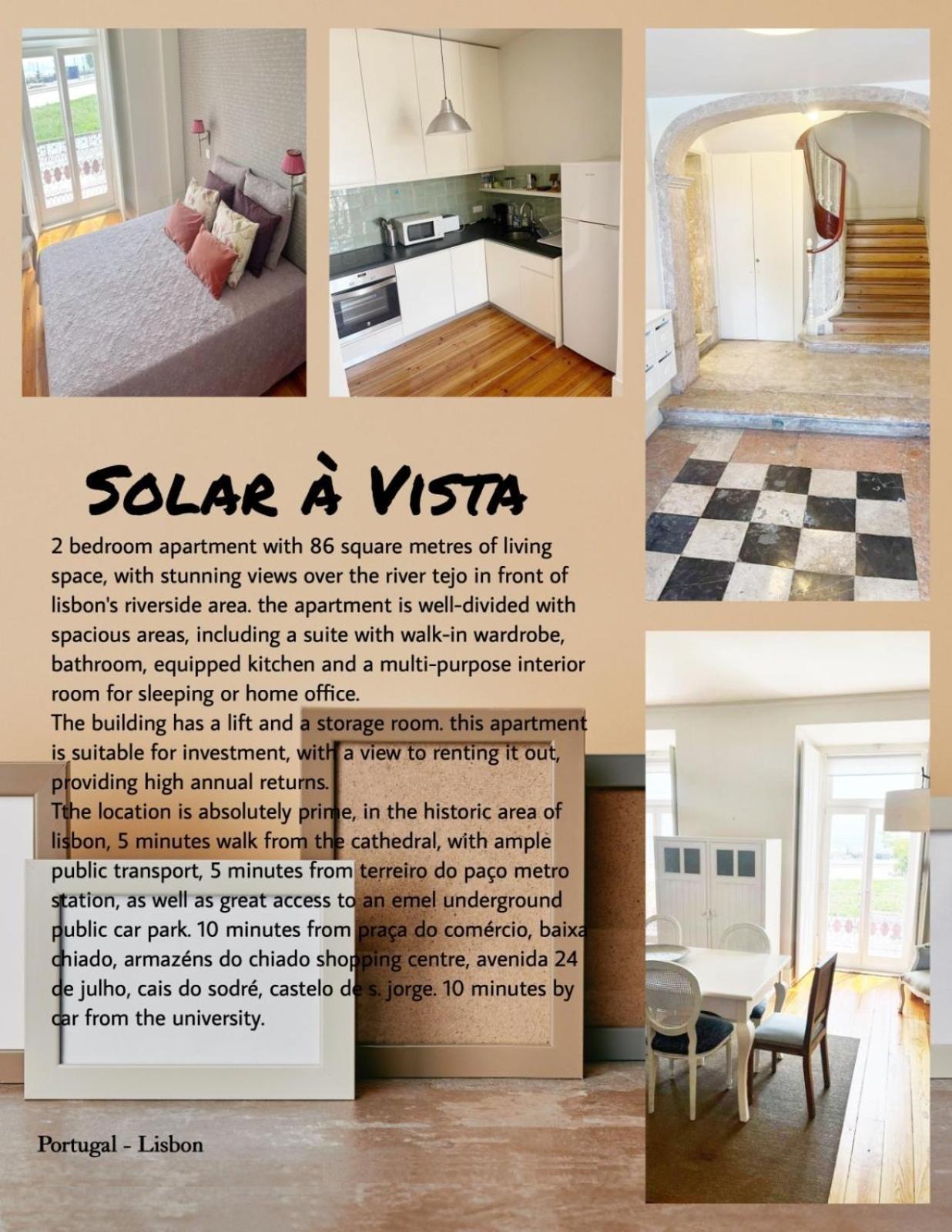 Solar A Vista Lägenhet Lisboa Exteriör bild
